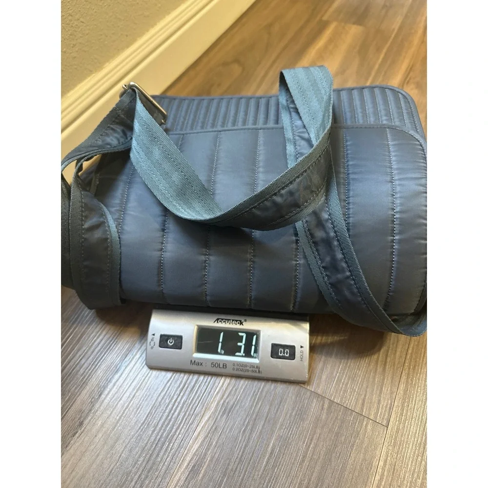 Lug Gray Crossbody Bag Messenger Bag Grey Quilted Nylon Travel Utility